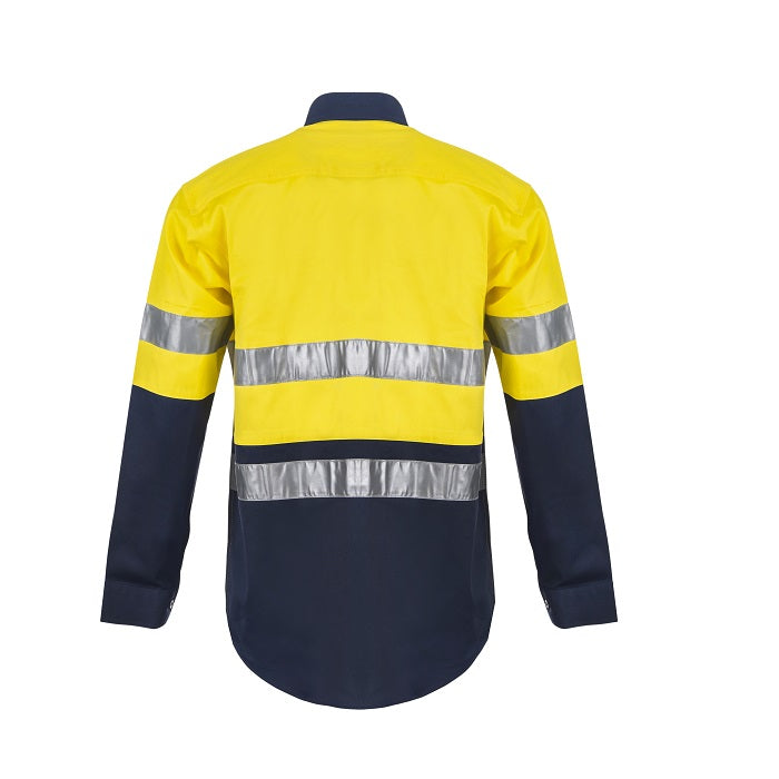 Workcraft WS4000 HiVis 2-Tone Long Sleeve Shirt 3M Tape