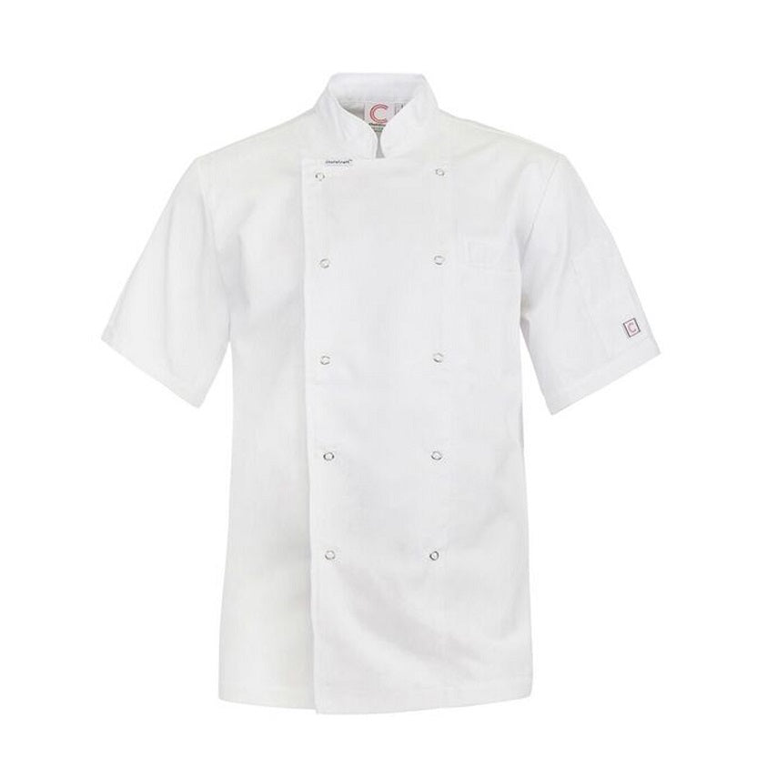 Chefscraft CJ040 DISCONTINUED Executive Chef Jacket S/S Jacket with Studs