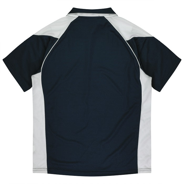 Aussie Pacific N1301 Premier Mens Polo Navy/White