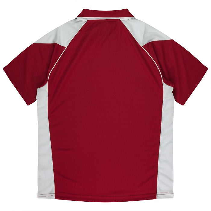 Aussie Pacific N1301 Premier Mens Polo Red/White
