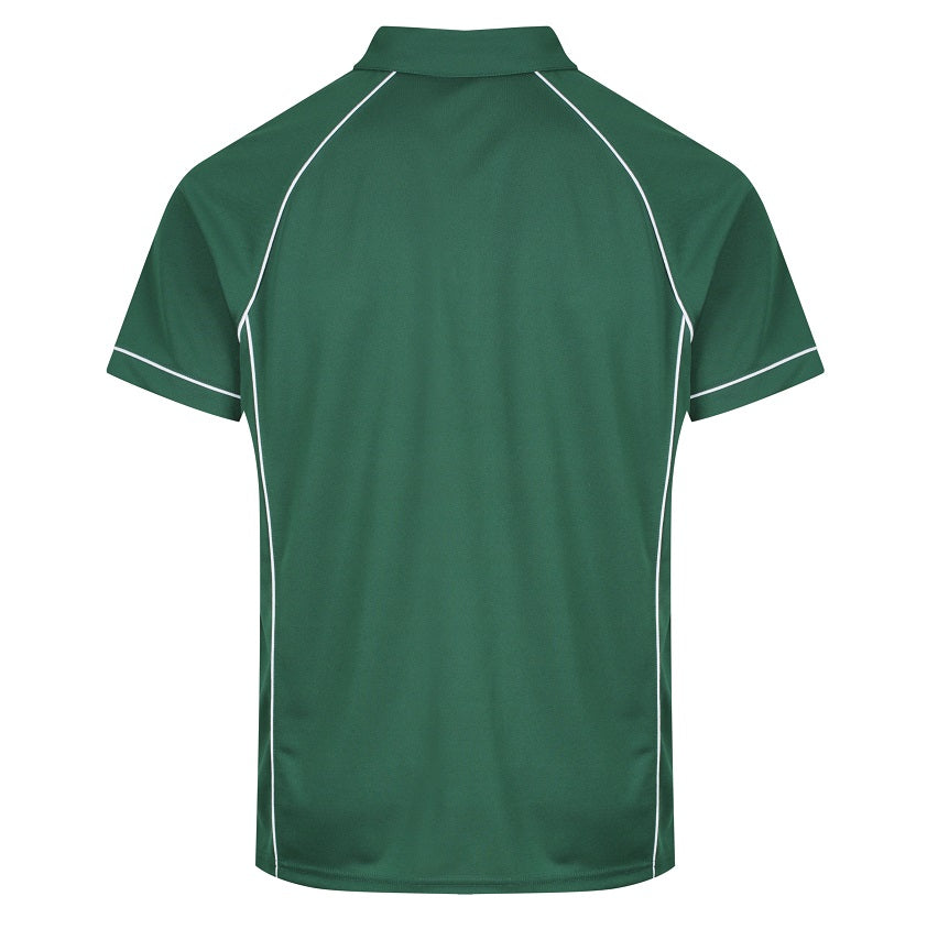 Aussie Pacific N1310 Endeavour Mens Polo Bottle/White