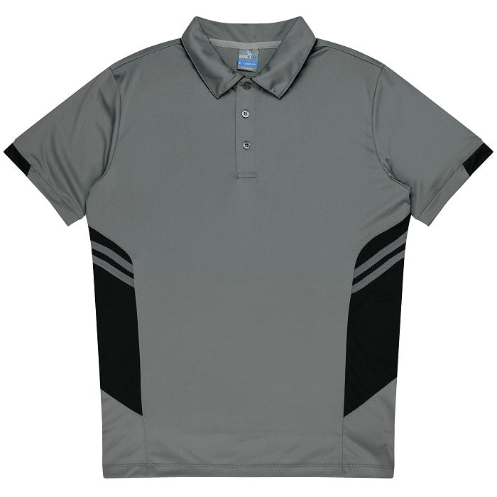 Aussie Pacific N1311 Tasman Mens Polo Ashe/Black