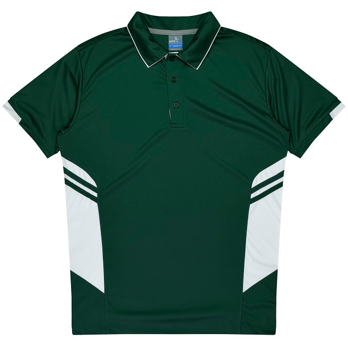 Aussie Pacific N1311 Tasman Mens Polo Bottle/White