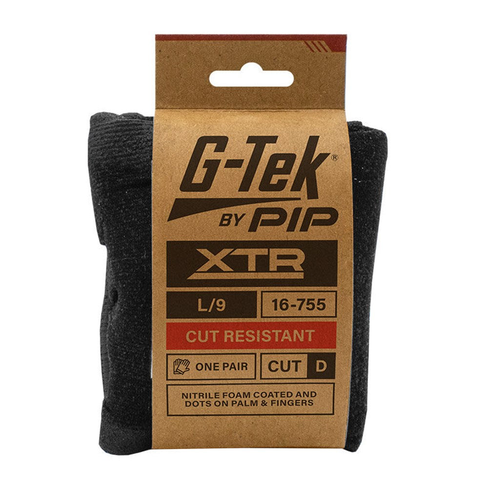 PIP 16-755 G-Tek Xtr 15G Cut D Palm Dip Dotted Glove