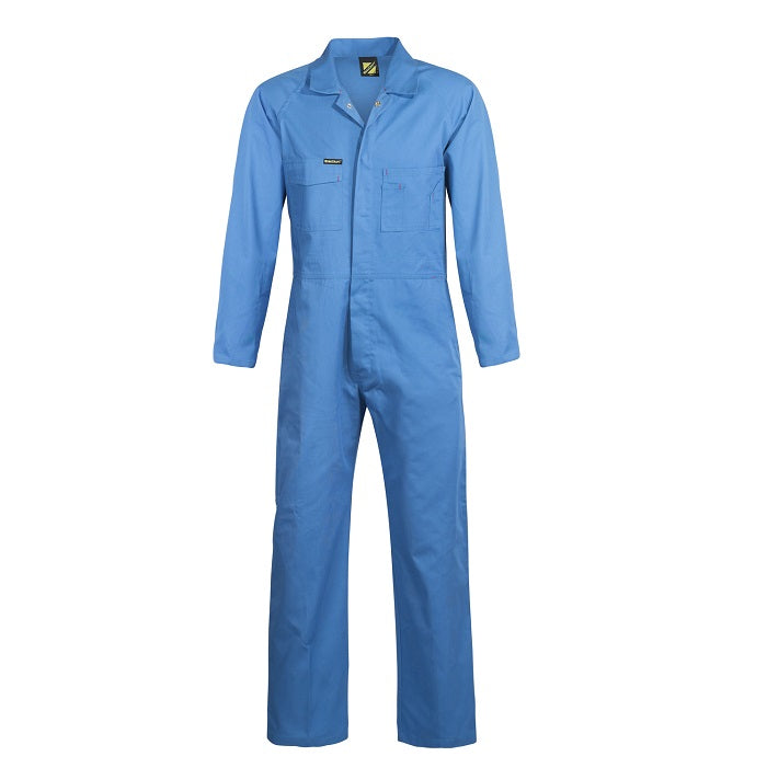 Workcraft WC3058 Poly/Cotton Overalls - Mid blue - Front
