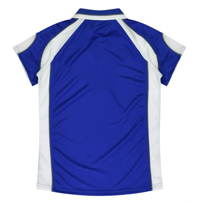 Aussie Pacific N2300 Murray Ladies Polo Royal/White