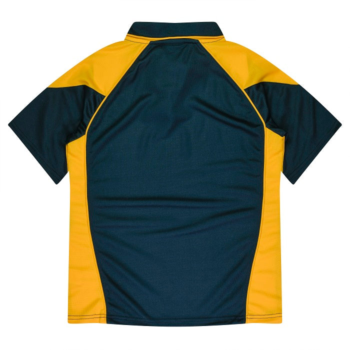 Aussie Pacific N2301 Premier Ladies Polo Black/Gold