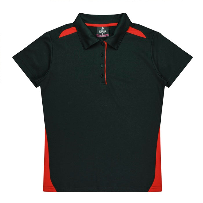 Aussie Pacific N2305 Paterson Ladies Polo Pacific White/Navy