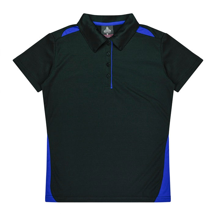 Aussie Pacific N2305 Paterson Ladies Polo Pacific White/Navy