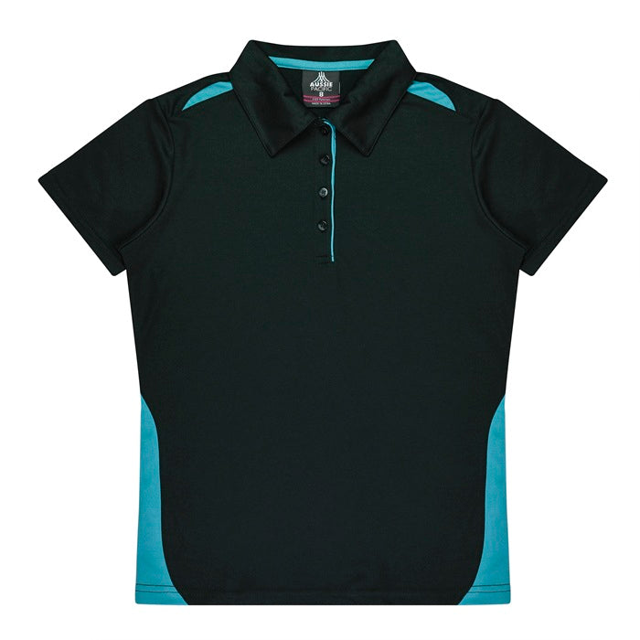 Aussie Pacific N2305 Paterson Ladies Polo Pacific White/Navy