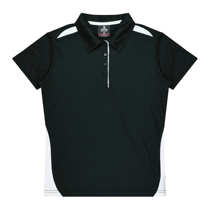 Aussie Pacific N2305 Paterson Ladies Polo Pacific White/Navy