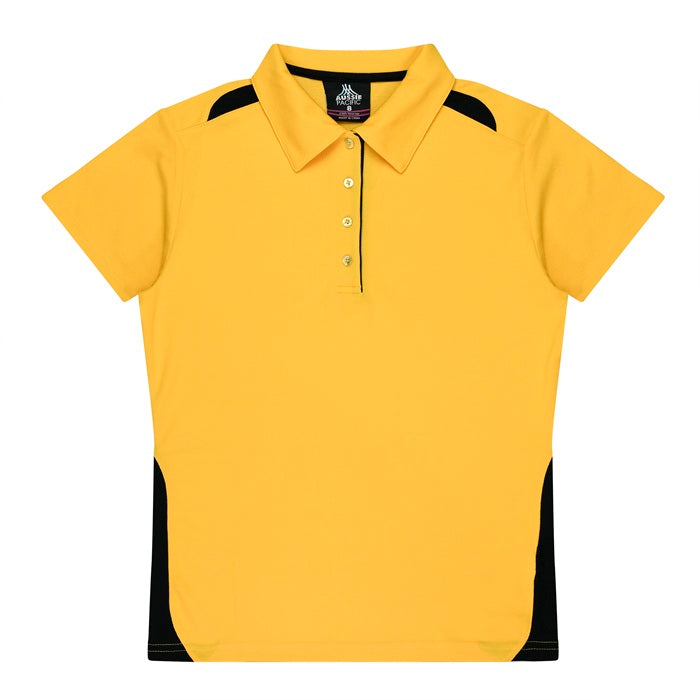 Aussie Pacific N2305 Paterson Ladies Polo Pacific White/Navy