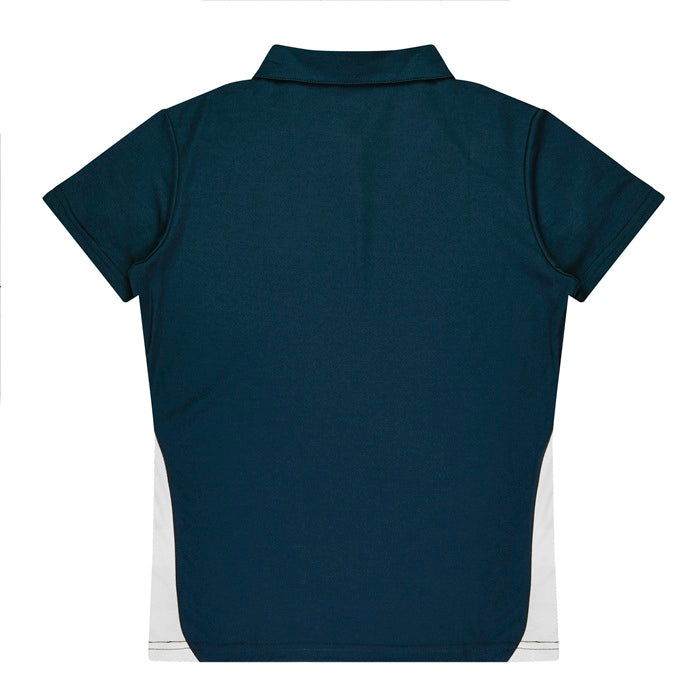 Aussie Pacific N2305 Paterson Ladies Polo Pacific White/Navy