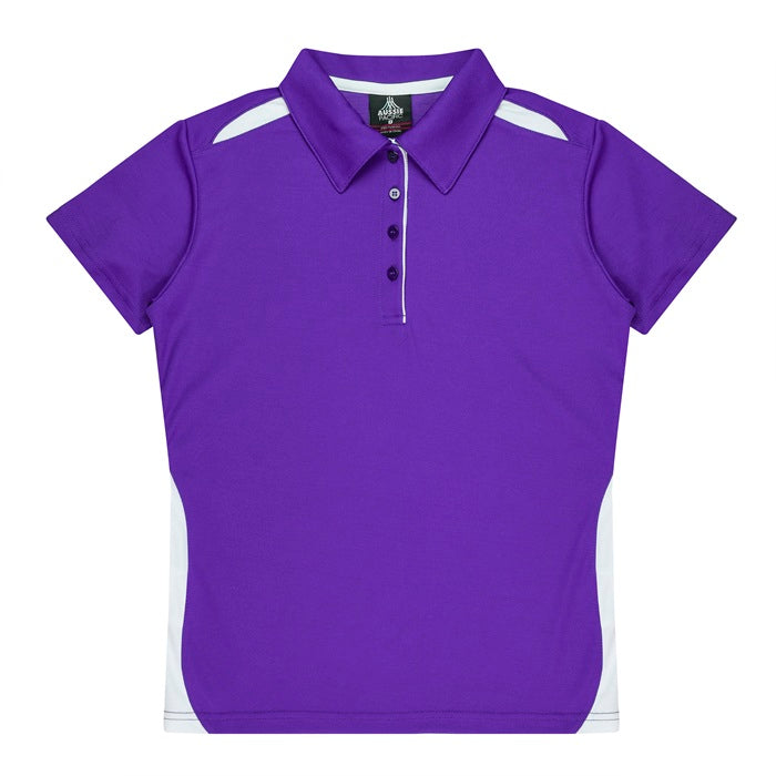 Aussie Pacific N2305 Paterson Ladies Polo Pacific White/Navy