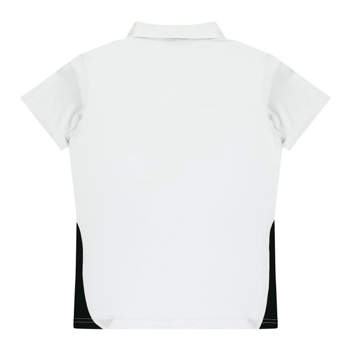 Aussie Pacific N2305 Paterson Ladies Polo Pacific White/Navy