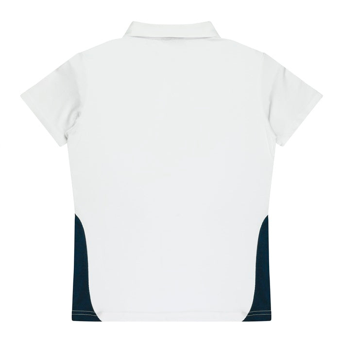 Aussie Pacific N2305 Paterson Ladies Polo Pacific White/Navy