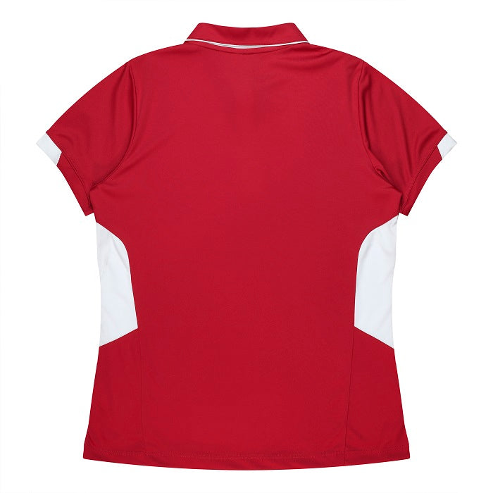 Aussie Pacific N2311 Tasman Ladies Polo Red/White