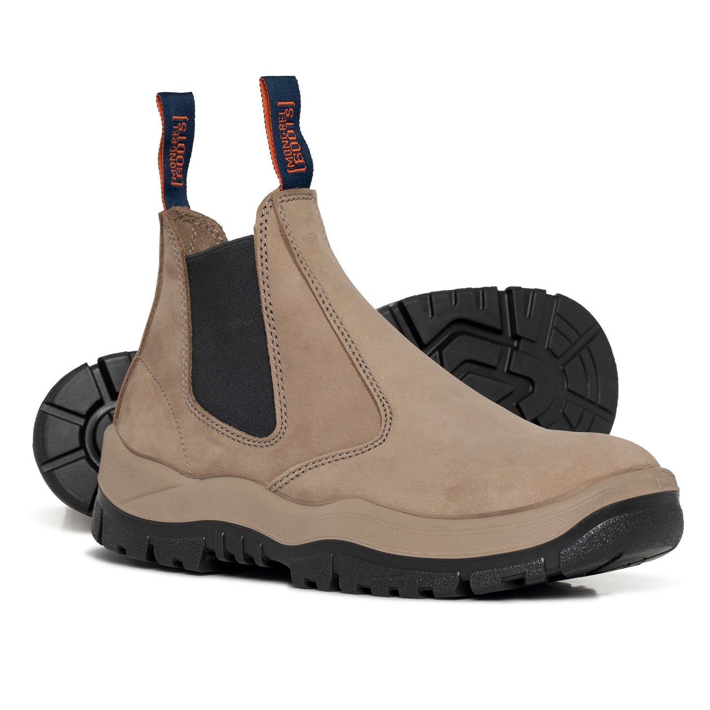 Mongrel 240060 Stone Elastic Sided Safety Boot