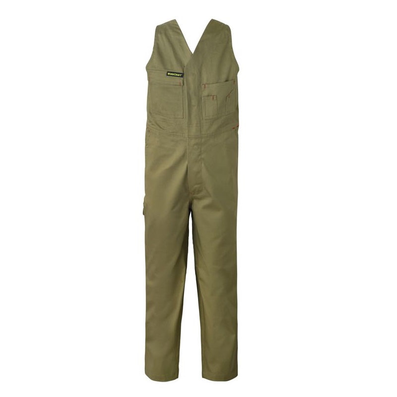 Workcraft WCK501 Kids Midweight Roughall Cotton Drill with Elastic Straps - Khaki colour - Front
