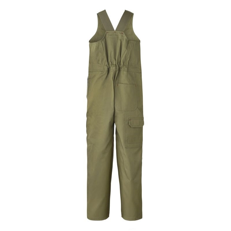 Workcraft WCK501 Kids Midweight Roughall Cotton Drill with Elastic Straps - Khaki colour - Back