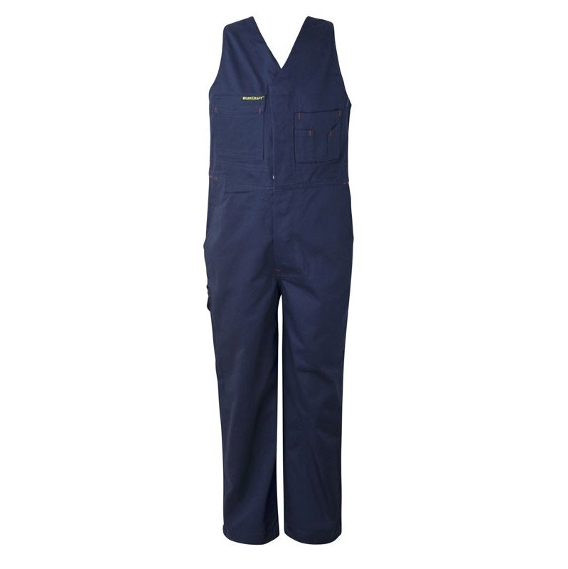 Workcraft WCK501 Kids Midweight Roughall Cotton Drill with Elastic Straps Navy