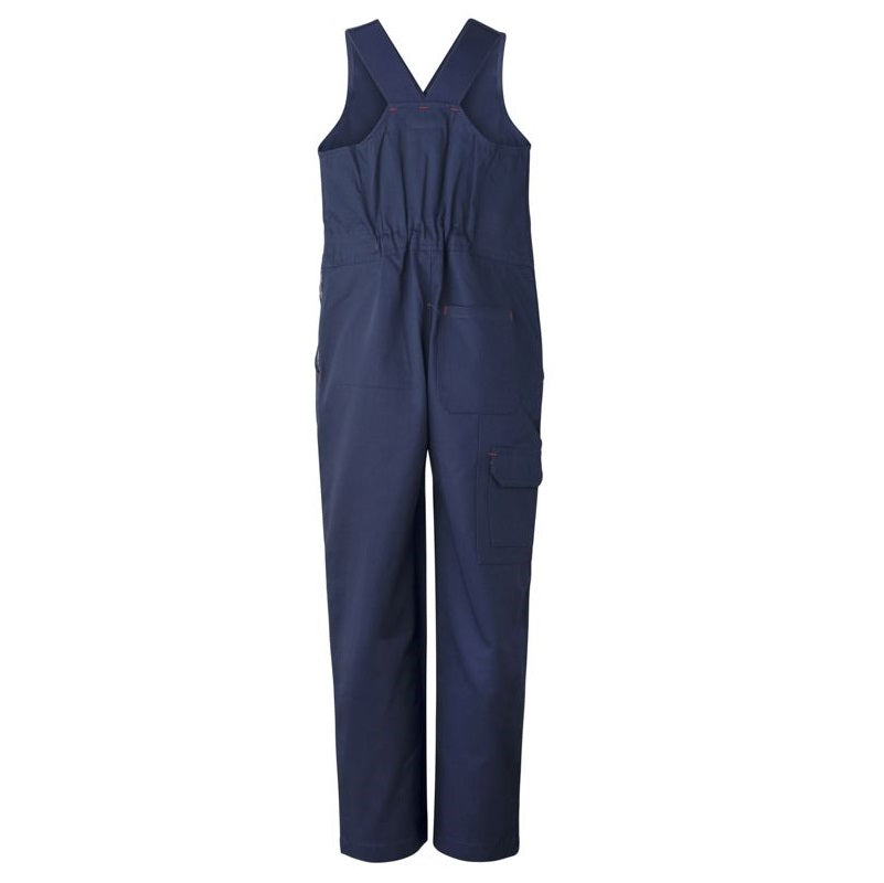 Workcraft WCK501 Kids Midweight Roughall Cotton Drill with Elastic Straps Navy colour - Back