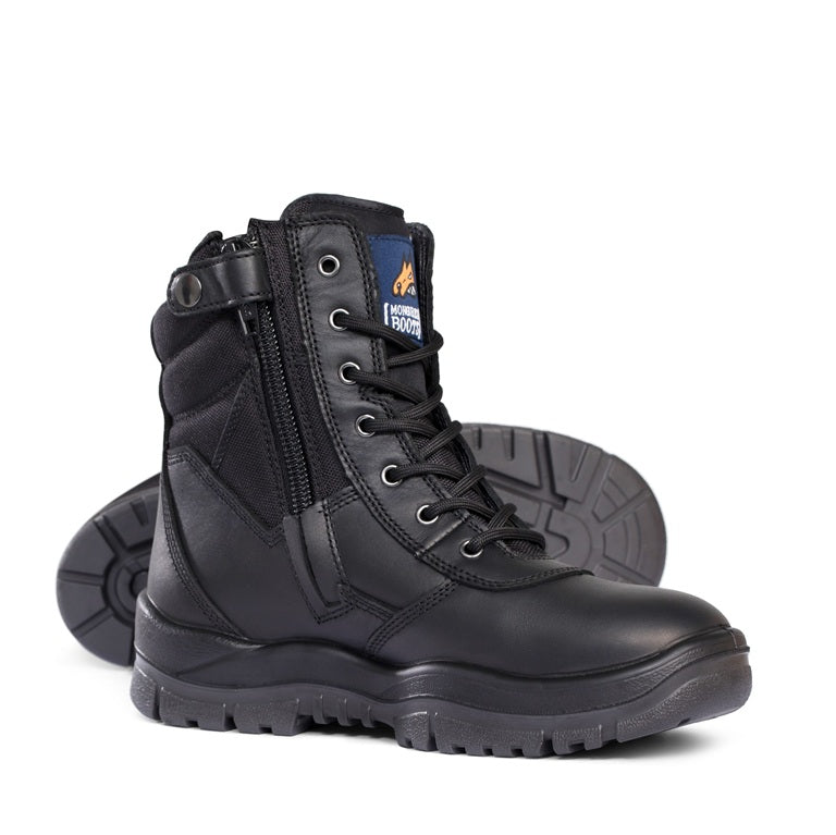 Mongrel 251020 Black High Leg ZipSider Safety Boot