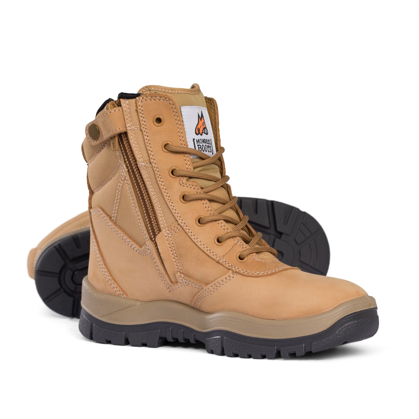 Mongrel 251050 Wheat High Leg ZipSider Safety Boot