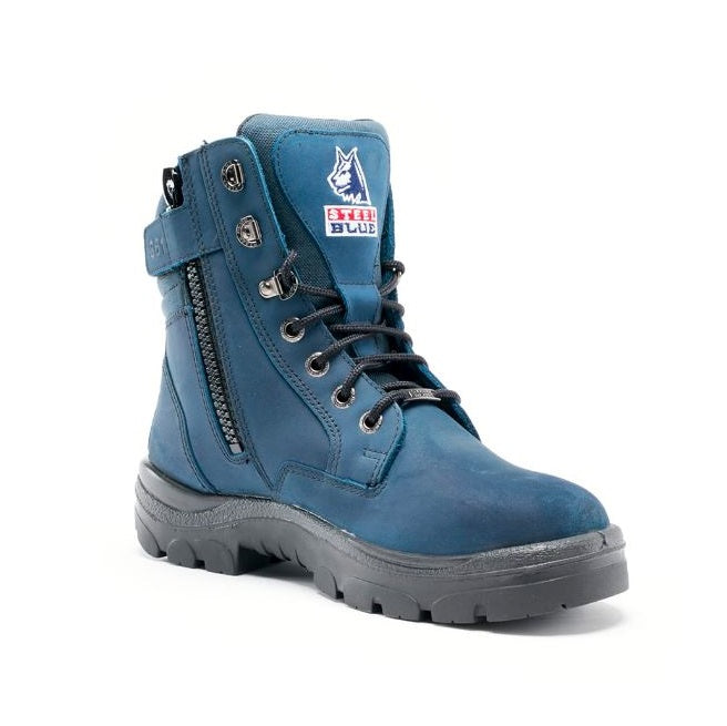 Steel Blue 312361 Southern Cross Zip Safety Boots Blue
