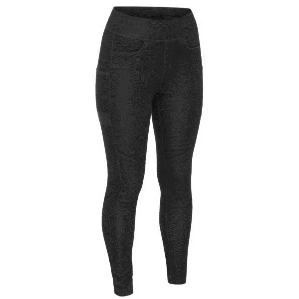 Bisley BPL6026 Women's Flx&Move™ Jeggings in colour Black Denim - Front view