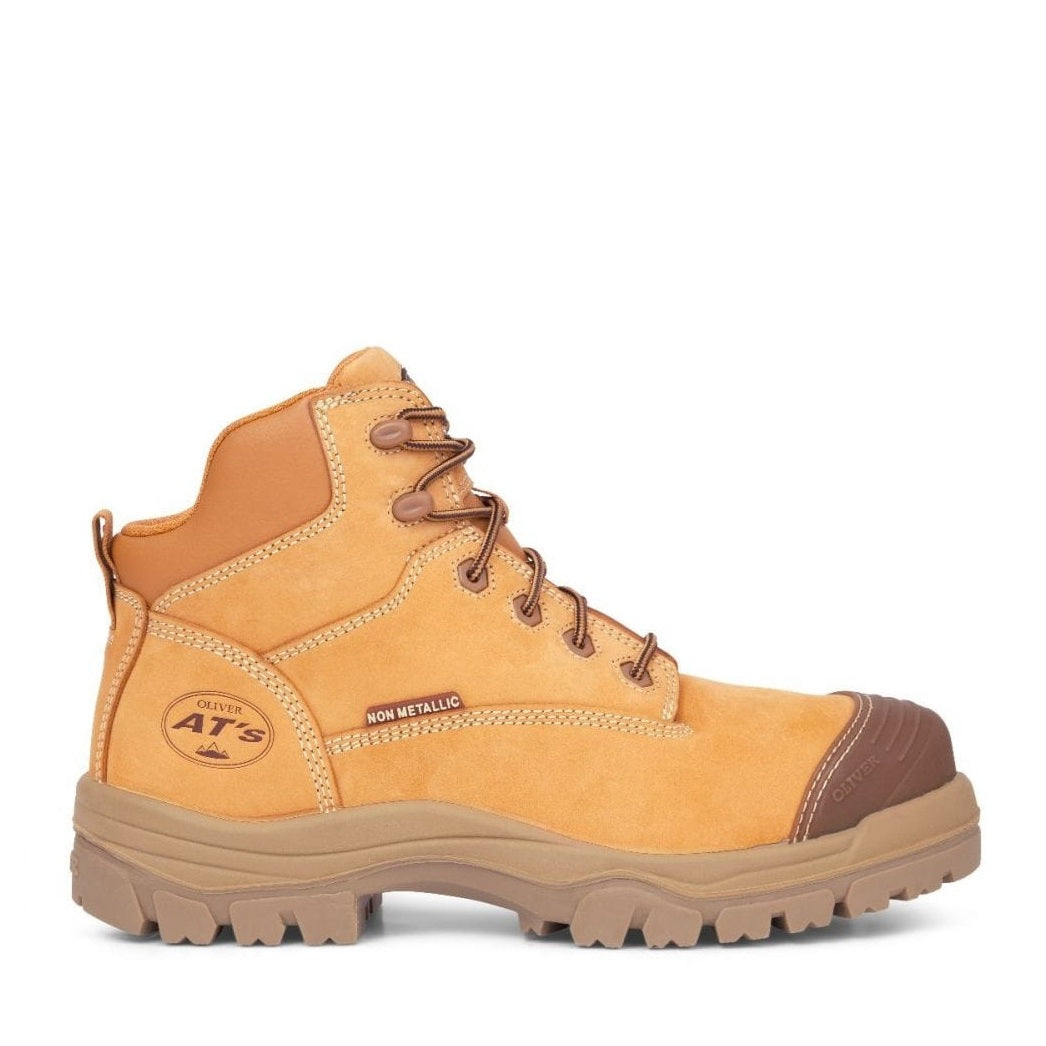 Oliver 45-630Z Wheat 130mm Zip Side Composite Safety Boots Wheat