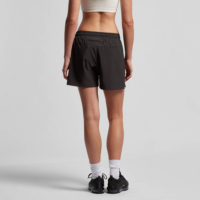 AS Colour 4620 Ladies Black Exercise Shorts -Back view