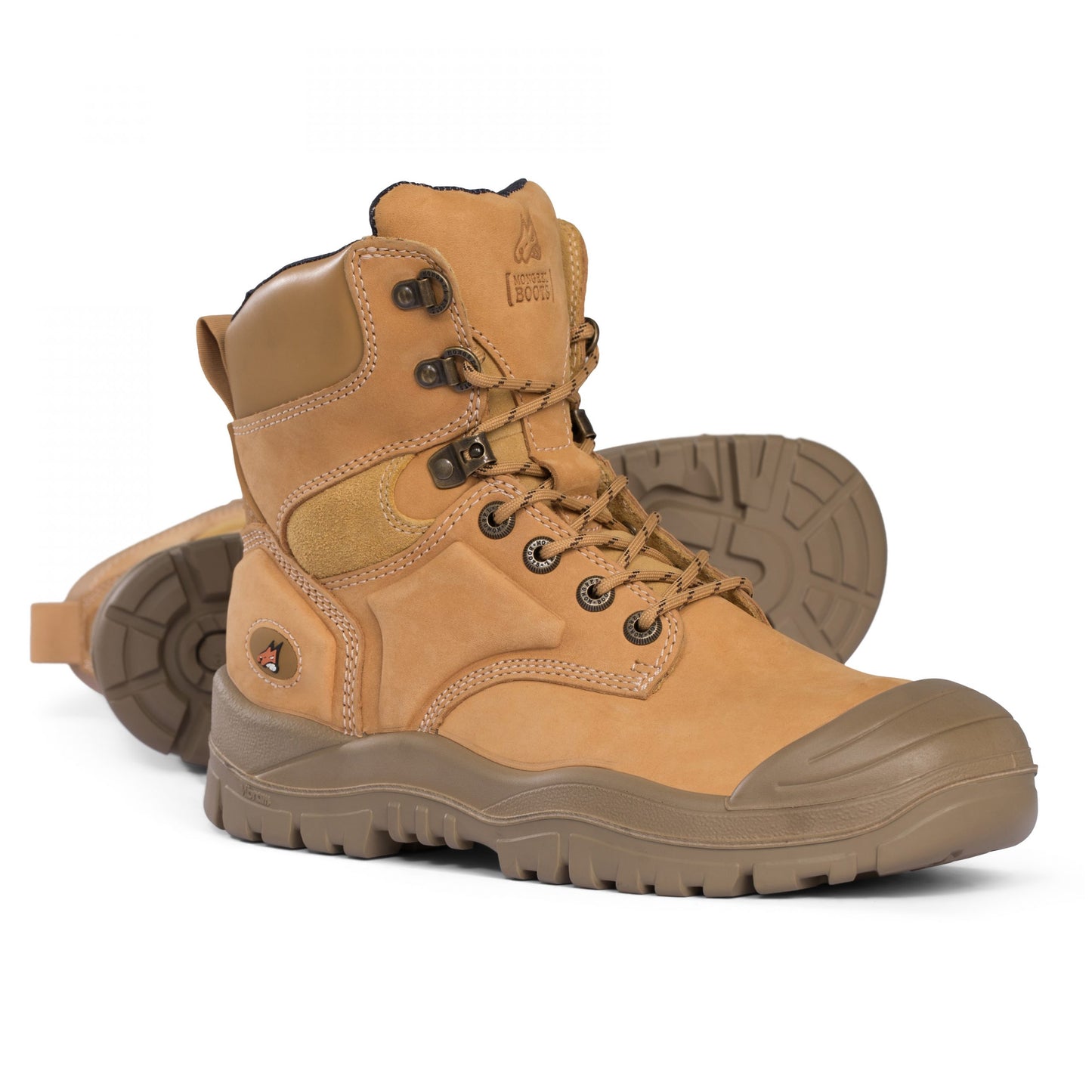 Mongrel 550050 Wheat High Leg Lace Up Boot w/ Scuff Cap Safety Boot