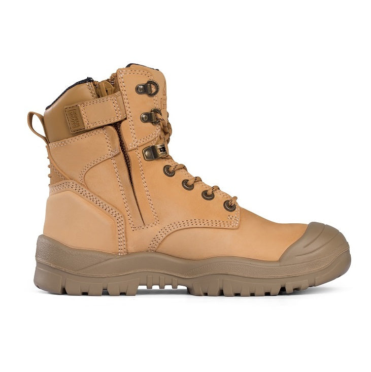 Mongrel 561050 Wheat High Leg ZipSider Safety Boot With Scuff Cap