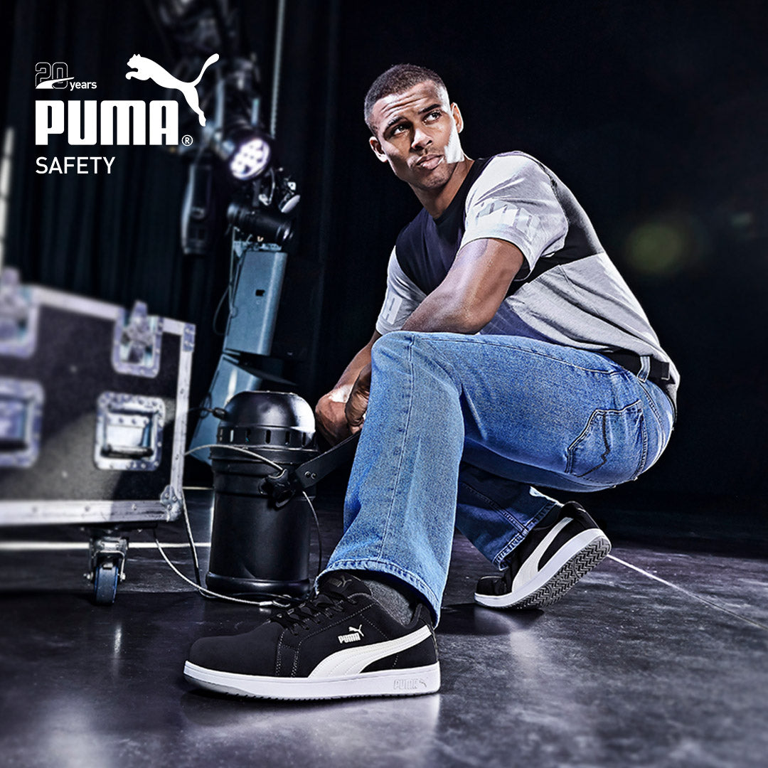 Puma 640017 Iconic Suede Black Composite Safety Shoes