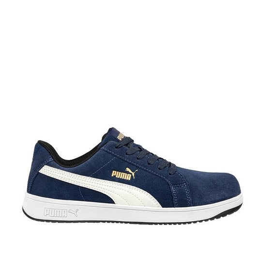 Puma 640027 Iconic Suede Blue Composite Safety Shoes