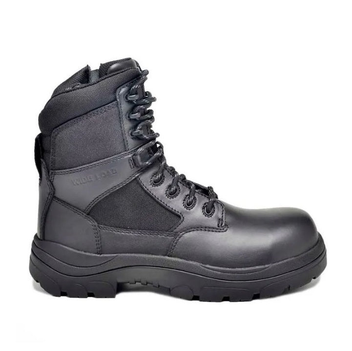 Wide Load 790BZN 8 Inch Soft Toe Zip/ Lace Up Non Safety Boot