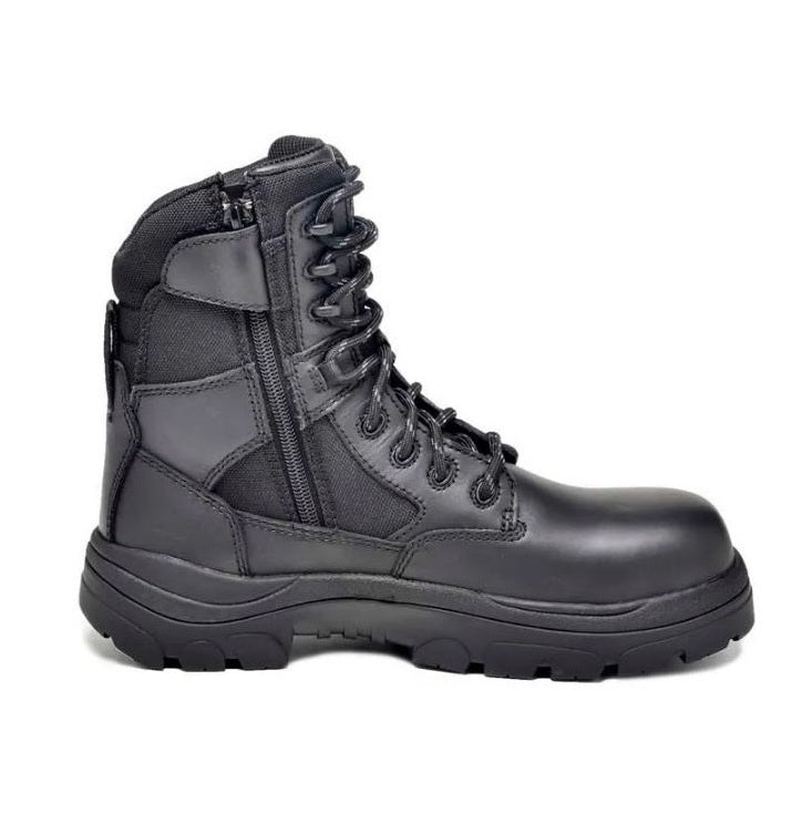 Wide Load 790BZN 8 Inch Soft Toe Zip/ Lace Up Non Safety Boot