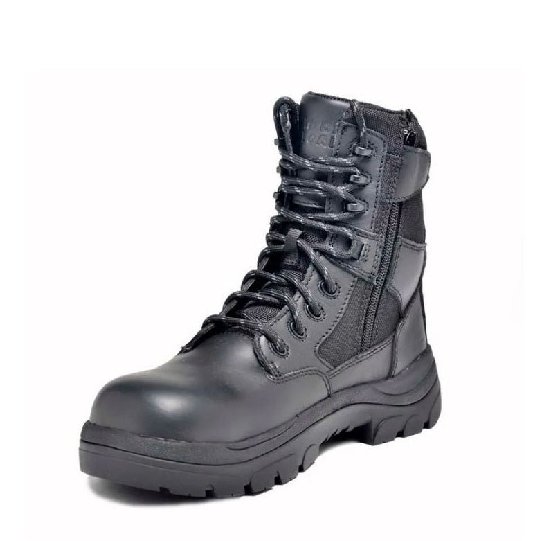 Wide Load 790BZN 8 Inch Soft Toe Zip/ Lace Up Non Safety Boot