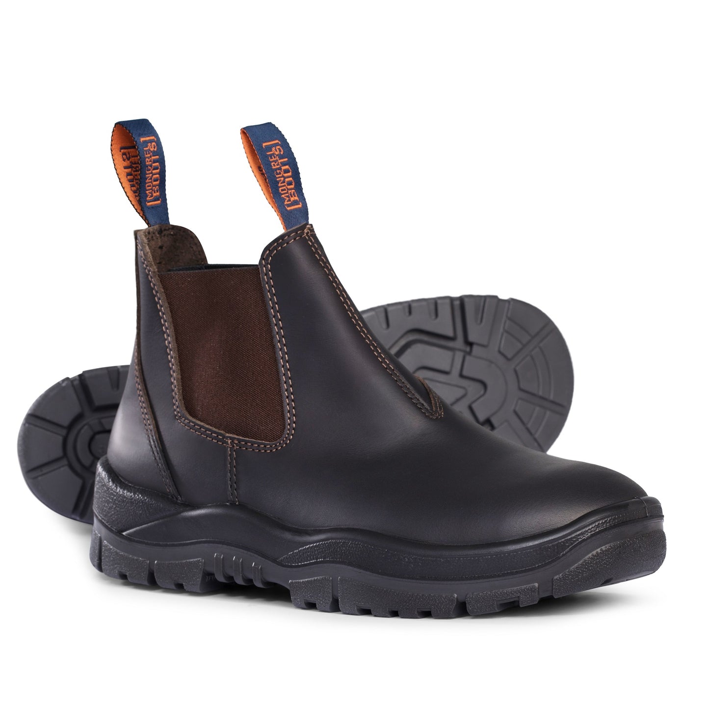 Mongrel 916030 Claret Oil Kip Non Safety V-Cut Elastic Sided Boot