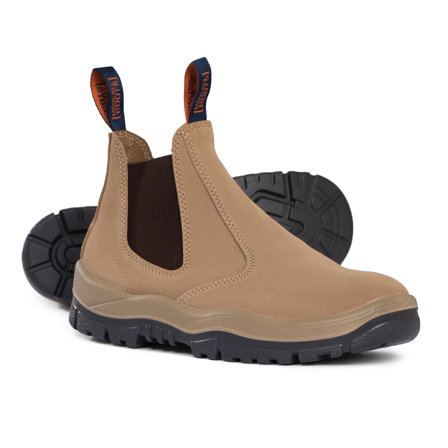 Mongrel 916040 Wheat Suede Non Safety Elastic Sided Boot
