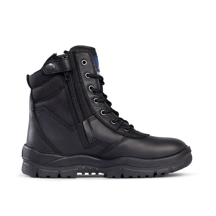 Mongrel 951020 Black Non Safety High Leg ZipSider Boot