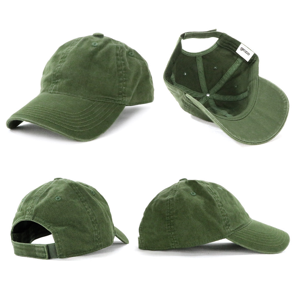 Grace Collection AH130 Enzyme Washed Cap