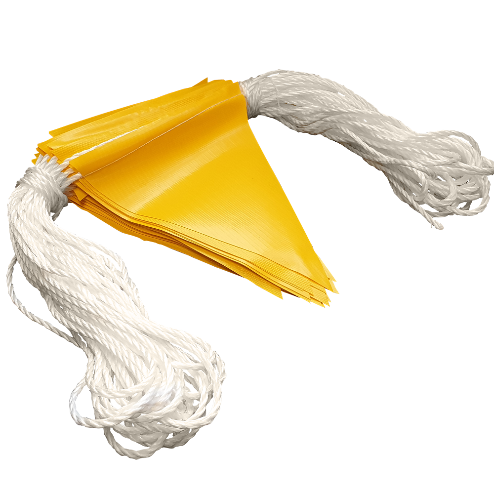 Maxisafe BBF703 Yellow PVC Bunting Flagline 30m