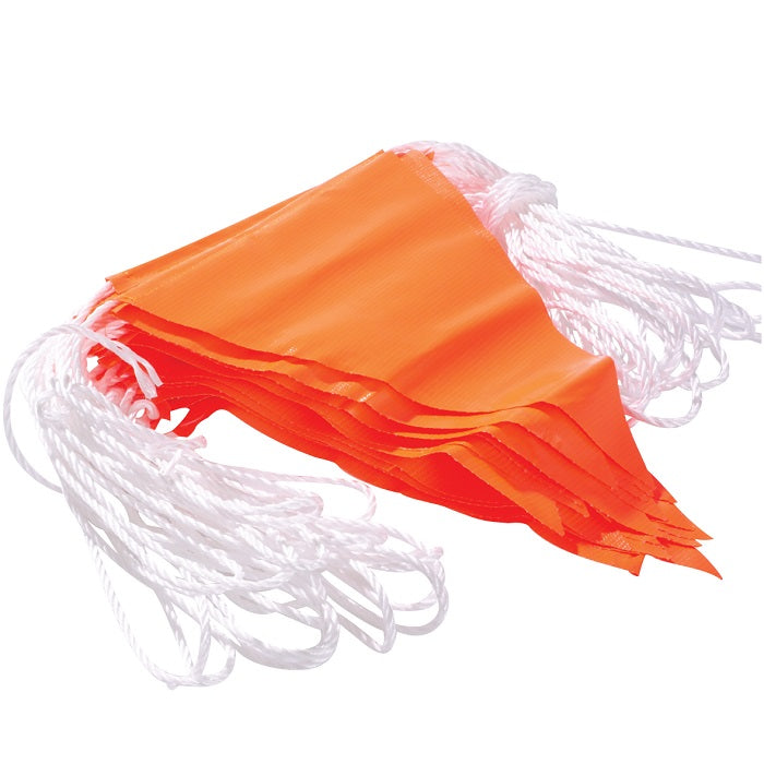Maxisafe BBF722 Orange PVC Bunting Flagline 30m