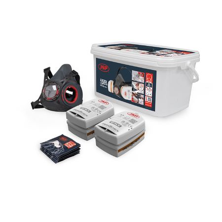 PIP Force BHT0B3-0L5-UAN Typhoon 8 Half Mask Respirator Spray Painters Kit With A2P2 Filters