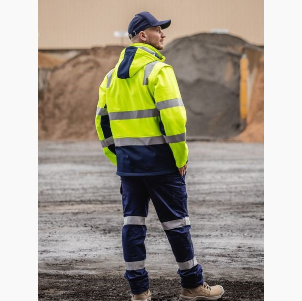 Bisley BJ6078T Taped Two Tone Hi Vis 3 In 1 Soft Shell Jacket