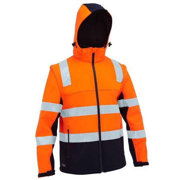 Bisley BJ6078T Taped Two Tone Hi Vis 3 In 1 Soft Shell Jacket