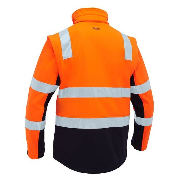 Bisley BJ6078T Taped Two Tone Hi Vis 3 In 1 Soft Shell Jacket