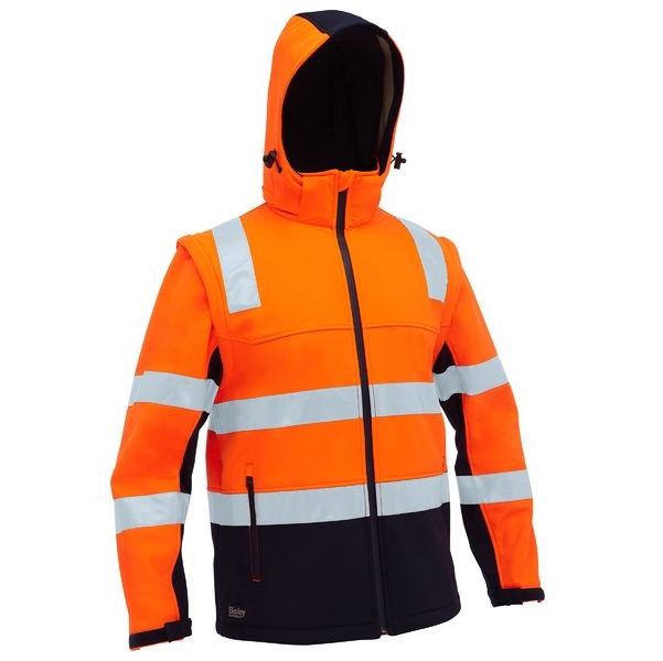 Bisley BJ6078T Taped Two Tone Hi Vis 3 In 1 Soft Shell Jacket